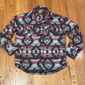 Staccato Aztec Pattern Button-Up Shirt Women’s size small